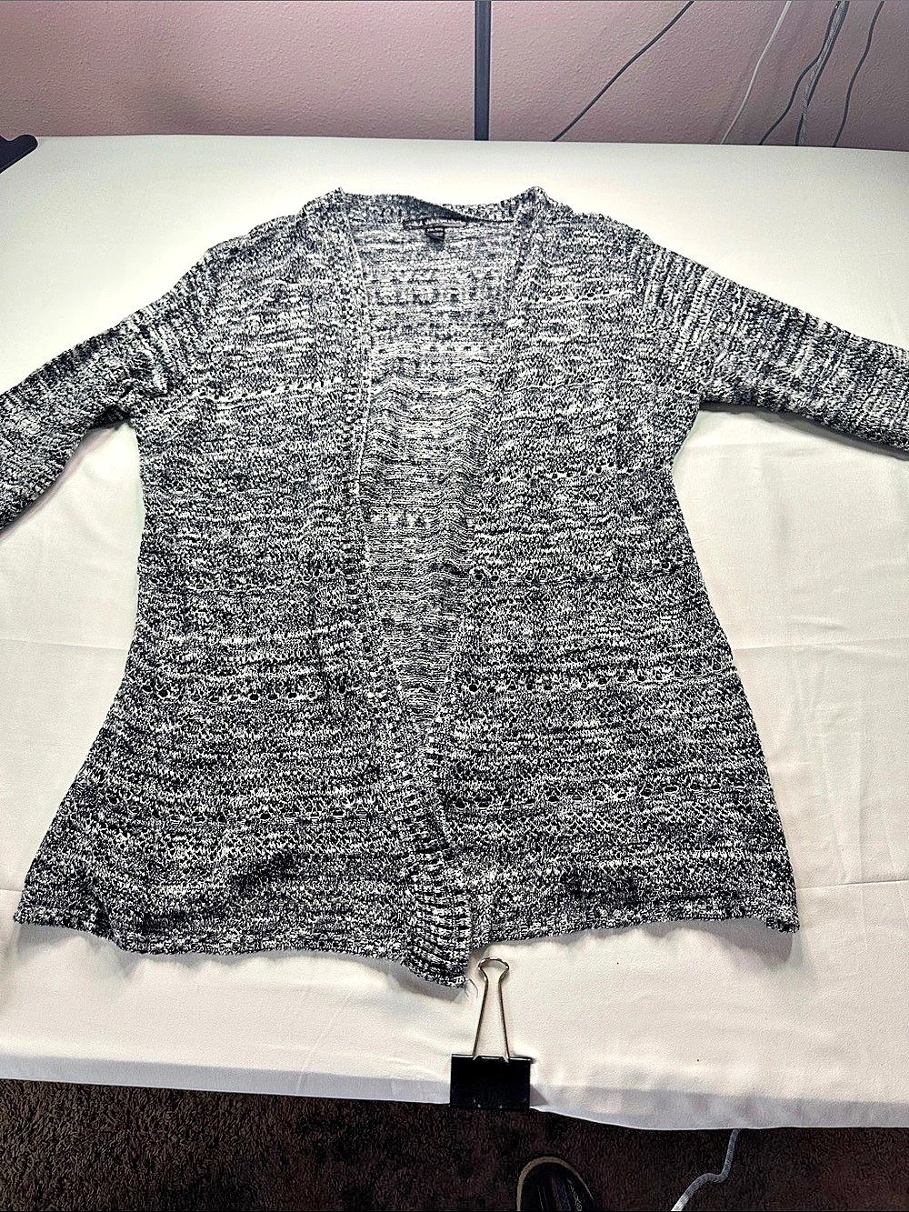 United States Sweaters Marbled Blue, White, and Grey Cardigan Size XXL Like New